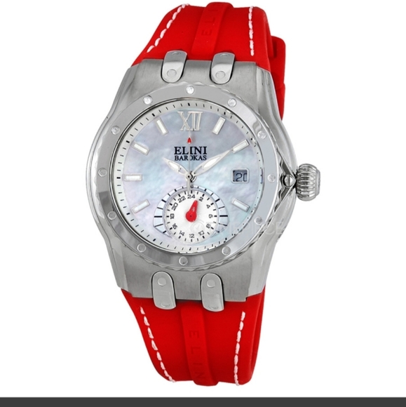 Elini Barokas ELINI-20029-02-RDS Genesis Vision Ladies Quartz Watch Red NWBox - Picture 4 of 9